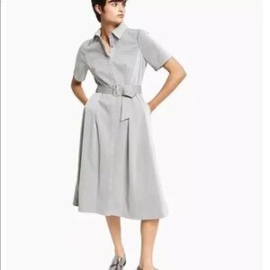Alfani Embossed Faux-Leather Shirtdress